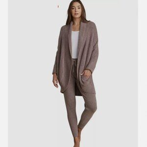 Barefoot Dreams Brown Pocketed Long Sleeve Open Cardigan Sweater Size S - FXF